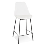 paris prix Tabouret de Bar Design "Mitchell" 105cm Blanc & Noir