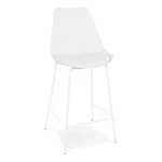 paris prix Tabouret de Bar Design "Mitchell" 105cm Blanc