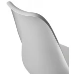 Paris Prix Tabouret De Bar Design "Mitchell" 105cm Gris & Noir