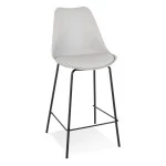 paris prix Tabouret de Bar Design "Mitchell" 105cm Gris & Noir