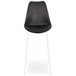 Paris Prix Tabouret De Bar Design "Mitchell" 105cm Noir & Blanc
