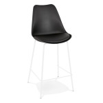 paris prix Tabouret de Bar Design "Mitchell" 105cm Noir & Blanc