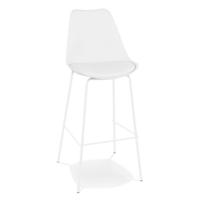 Paris Prix Tabouret De Bar Design "Mitchell" 115cm Blanc