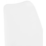 Paris Prix Tabouret De Bar Design "Mitchell" 115cm Blanc & Noir
