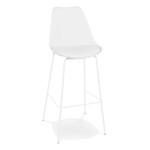 paris prix Tabouret de Bar Design "Mitchell" 115cm Blanc