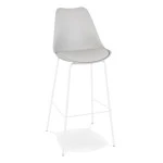 paris prix Tabouret de Bar Design "Mitchell" 115cm Gris & Blanc