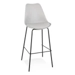 paris prix Tabouret de Bar Design "Mitchell" 115cm Gris & Noir