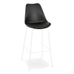 paris prix Tabouret de Bar Design "Mitchell" 115cm Noir & Blanc