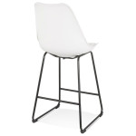 Paris Prix Tabouret De Bar Design "Overly" 109cm Blanc & Noir