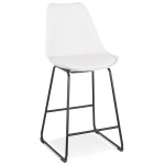 paris prix Tabouret de Bar Design "Overly" 109cm Blanc & Noir