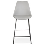 Paris Prix Tabouret De Bar Design "Overly" 109cm Gris & Noir