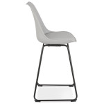 Paris Prix Tabouret De Bar Design "Overly" 109cm Gris & Noir