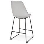 Paris Prix Tabouret De Bar Design "Overly" 109cm Gris & Noir