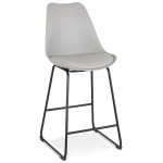 paris prix Tabouret de Bar Design "Overly" 109cm Gris & Noir