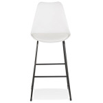 Paris Prix Tabouret De Bar Design "Overly" 119cm Blanc & Noir
