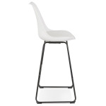 Paris Prix Tabouret De Bar Design "Overly" 119cm Blanc & Noir