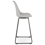 Paris Prix Tabouret De Bar Design "Overly" 119cm Gris & Noir