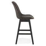 Paris Prix Tabouret De Bar Design "Peina" 103cm Gris & Noir