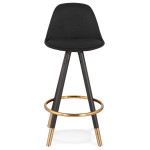 Paris Prix Tabouret De Bar Design "Ratima" 87cm Noir & Or