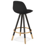 Paris Prix Tabouret De Bar Design "Ratima" 87cm Noir & Or