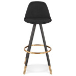 Paris Prix Tabouret De Bar Design "Ratima" 97cm Noir & Or