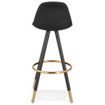 Paris Prix Tabouret De Bar Design "Ratima" 97cm Noir & Or