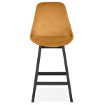 Paris Prix Tabouret De Bar Design "Sezera" 103cm Moutarde & Noir