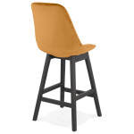 Paris Prix Tabouret De Bar Design "Sezera" 103cm Moutarde & Noir