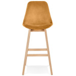 Paris Prix Tabouret De Bar Design "Sezera" 113cm Moutarde