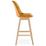 Paris Prix Tabouret De Bar Design "Sezera" 113cm Moutarde