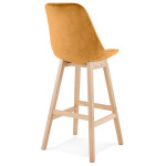 Paris Prix Tabouret De Bar Design "Sezera" 113cm Moutarde