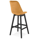 Paris Prix Tabouret De Bar Design "Sezera" 113cm Moutarde & Noir