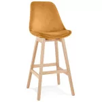 paris prix Tabouret de Bar Design "Sezera" 113cm Moutarde