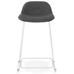 Paris Prix Tabouret De Bar Design "Sochi" 85cm Gris Foncé & Blanc