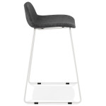 Paris Prix Tabouret De Bar Design "Sochi" 85cm Gris Foncé & Blanc
