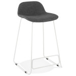 paris prix Tabouret de Bar Design "Sochi" 85cm Gris Foncé & Blanc