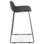 Paris Prix Tabouret De Bar Design "Sochi" 85cm Gris Foncé & Noir