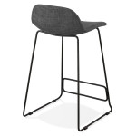 Paris Prix Tabouret De Bar Design "Sochi" 85cm Gris Foncé & Noir