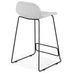 Paris Prix Tabouret De Bar Design "Sochi" 85cm Gris & Noir