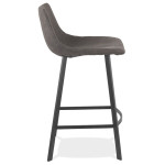 Paris Prix Tabouret De Bar Design "Souvana" 90cm Gris Foncé