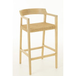 Paris Prix Tabouret De Bar Design "Sungkai" 100cm Naturel