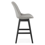 Paris Prix Tabouret De Bar Design "Svona" 102cm Gris & Noir