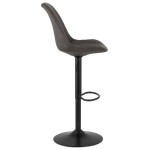 Paris Prix Tabouret De Bar Design "Takata" 123cm Gris Foncé