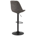 Paris Prix Tabouret De Bar Design "Takata" 123cm Gris Foncé