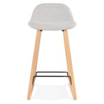 Paris Prix Tabouret De Bar Design "Talik" 86cm Gris & Naturel