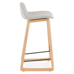 Paris Prix Tabouret De Bar Design "Talik" 86cm Gris & Naturel
