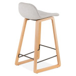 Paris Prix Tabouret De Bar Design "Talik" 86cm Gris & Naturel