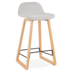paris prix Tabouret de Bar Design "Talik" 86cm Gris & Naturel