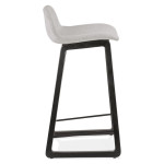 Paris Prix Tabouret De Bar Design "Talik" 86cm Gris & Noir