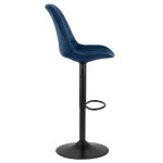 Paris Prix Tabouret De Bar Design "Terano" 123cm Bleu